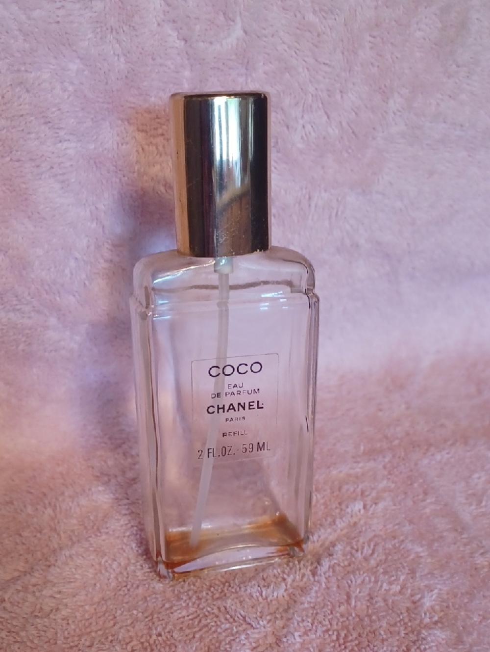 CHANEL Coco Eau de Parfum Bottle with Gold Cap Refillable